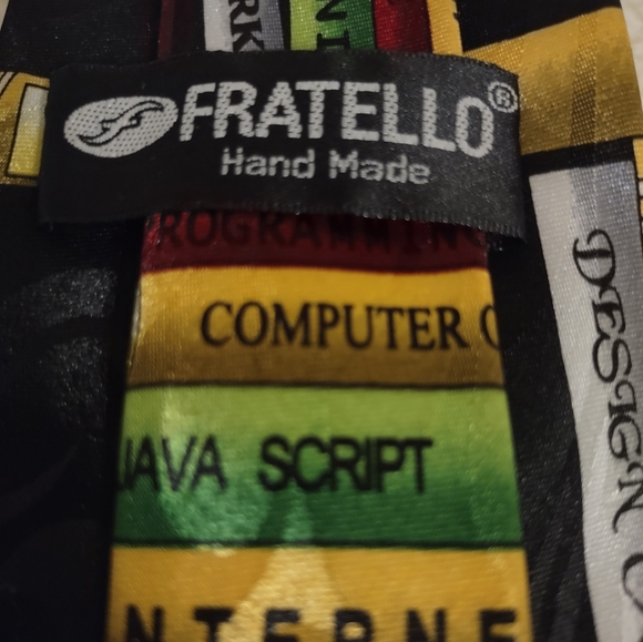 Neck Tie Retro Computer and Internet Theme "60 x 4" - Picture 4 of 6